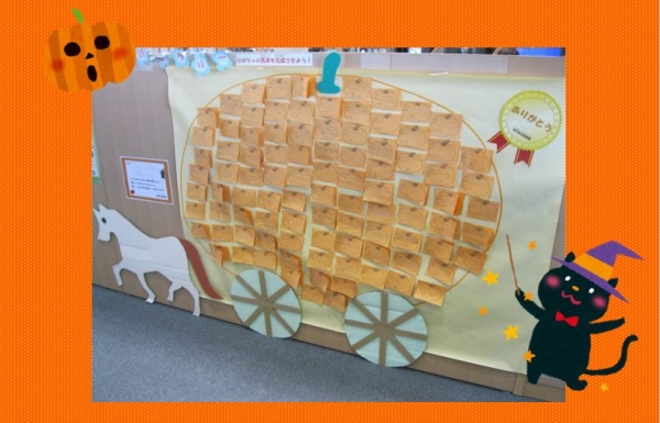 読書ラリー『かぼちゃの馬車を完成させよう！』完成！！