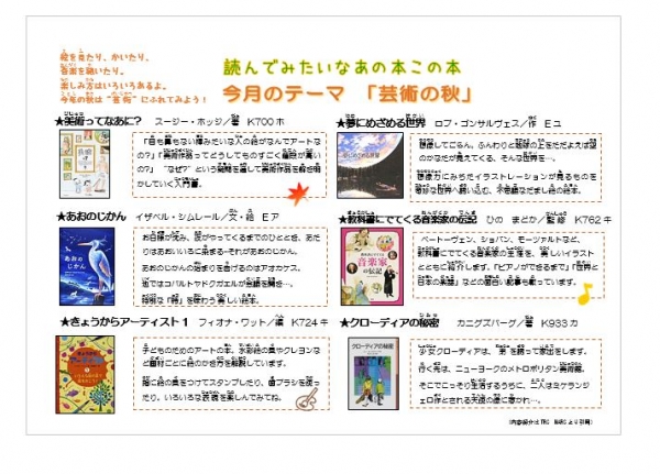 市立児童展示『秋いろいろ』