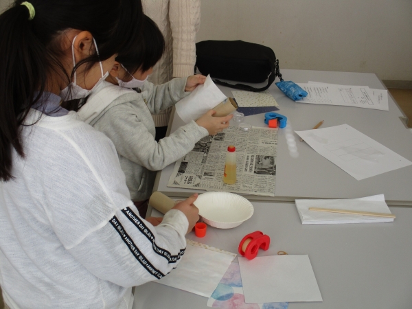 1月28日（土）あつまれ！放課後子どもクラブ「まんげきょうを作ろう」を開催しました。